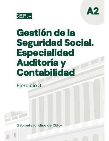 Gestión de la Seguridad Social. Auditoría y Contabilidad. Ejercicio 3