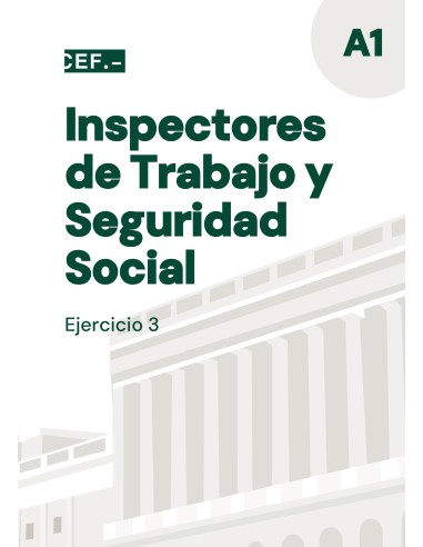 Inspección de Trabajo y Seguridad Social. Ejercicio 3