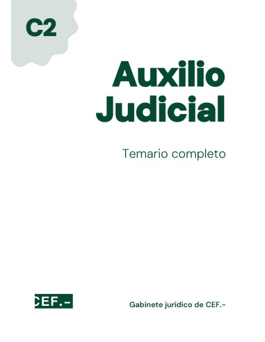 Auxilio Judicial. Turno libre. Temario completo