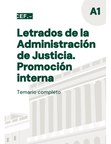Letrados de la Administración de Justicia. Promoción interna. Temario completo