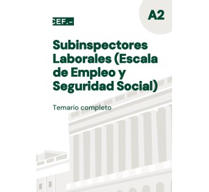 Subinspectores Laborales (Empleo y Seguridad Social). Temario completo