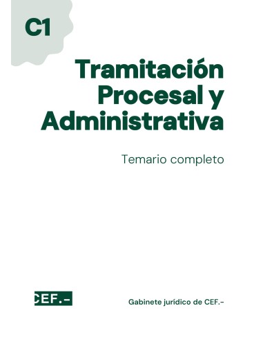 Tramitación Procesal y Administrativa. Turno libre